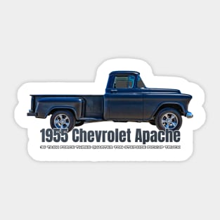 1955 Chevrolet Apache 36 Task Force Three Quarter Ton Stepside Pickup Truck Sticker